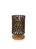 Artisan Woven Rope Table Lamp: Textural Accent