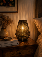 Pear Boho Style Lampshade - Reddish-Brown