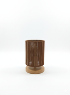 Cinnamon Rope Table Lamp: Textured Cylinder Design