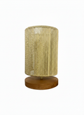 Honey Rope Table Lamp: Bright & Textured Accent