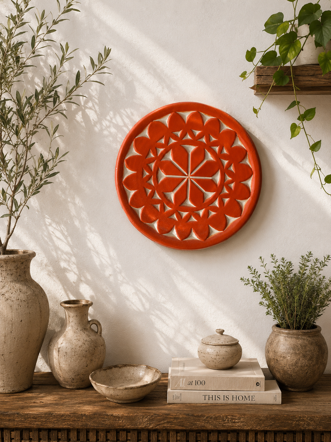 Ember Bloom Pottery Decorative Plate