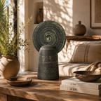 Eclipse Spiral Pottery Sculpture