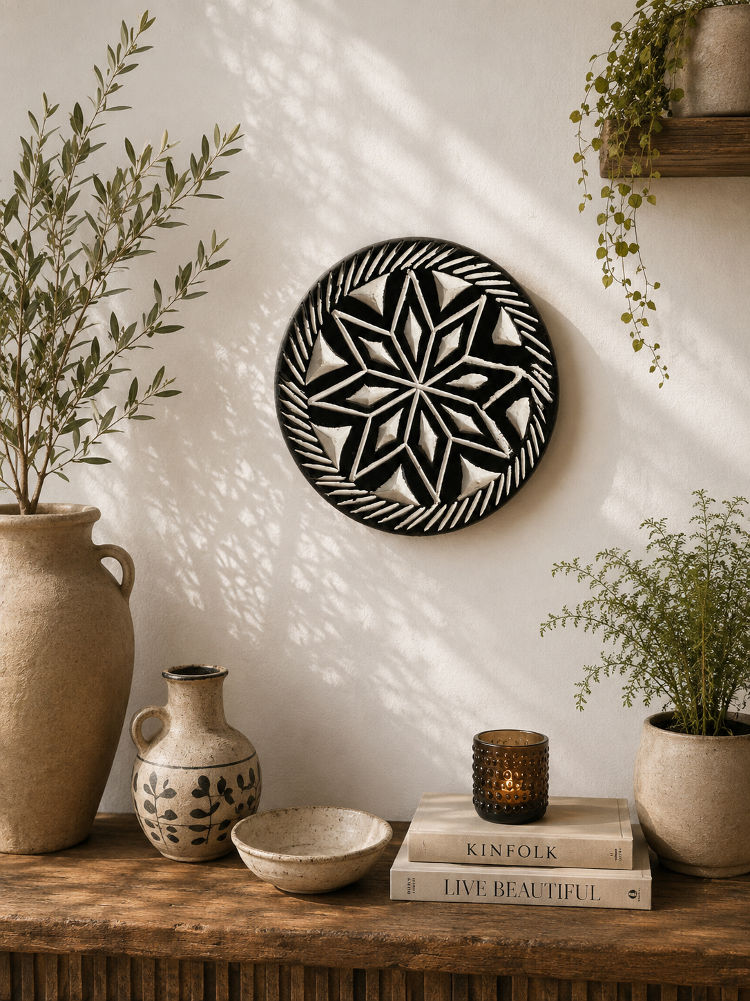 Midnight Star Pottery Decorative Plate