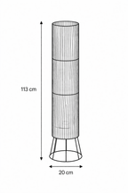 Natural Jute Woven Column Floor Lamp