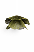 The Olive Layered Woven Pendant Light