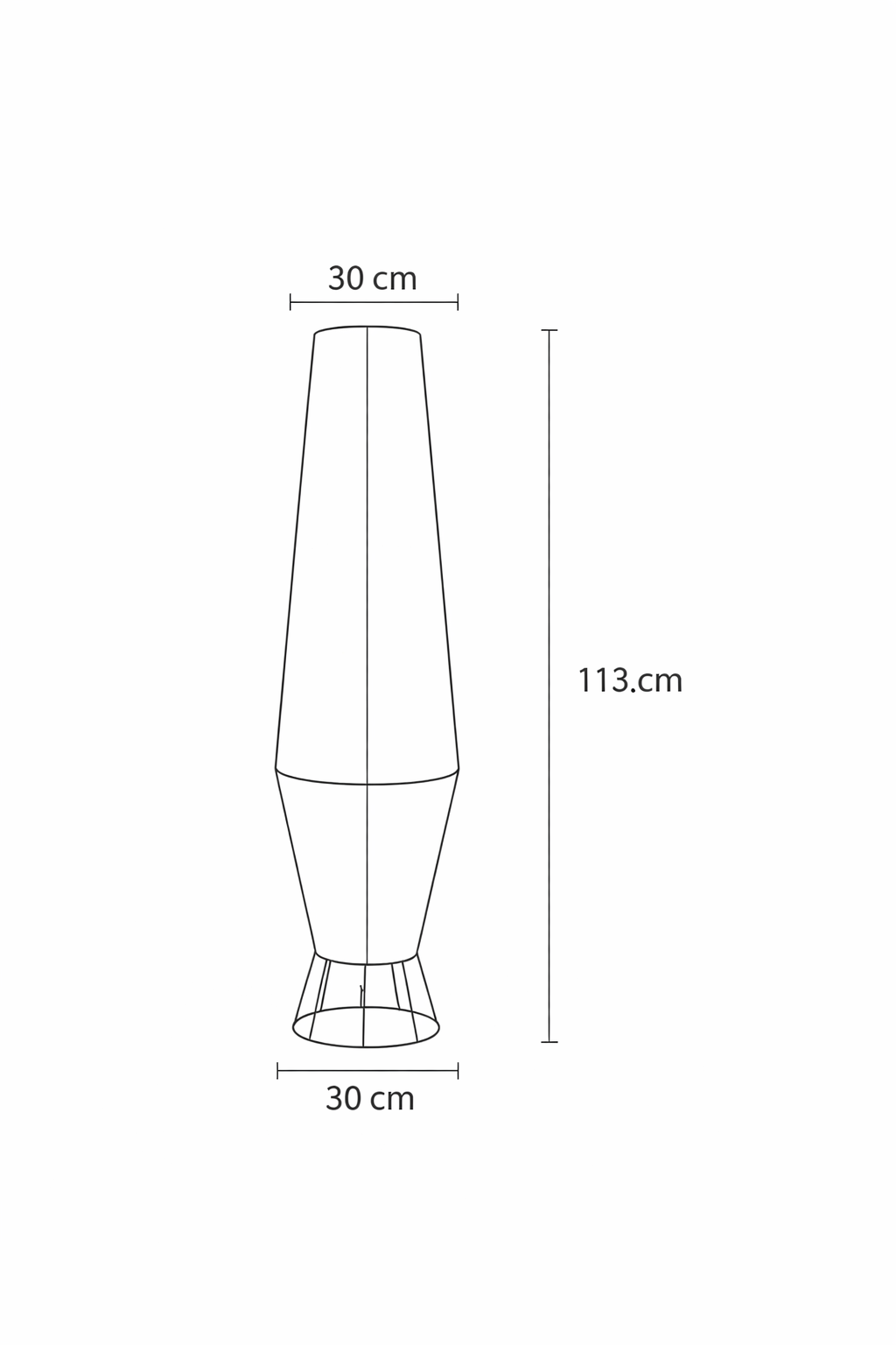 Pear Off White Woven Column Floor Lamp