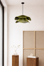 The Olive Layered Woven Pendant Light