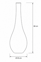 Chromatic Muse Floor Vase – Artistic Statement Elegance