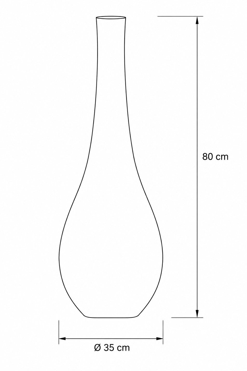 Chromatic Muse Floor Vase – Artistic Statement Elegance