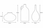 Ivory Silhouette Pottery Vase Set – Organic Minimalist Elegance