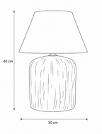 Midnight Strata Pottery Table Lamp