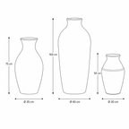 Verdant Heritage Floor Vase Set of three