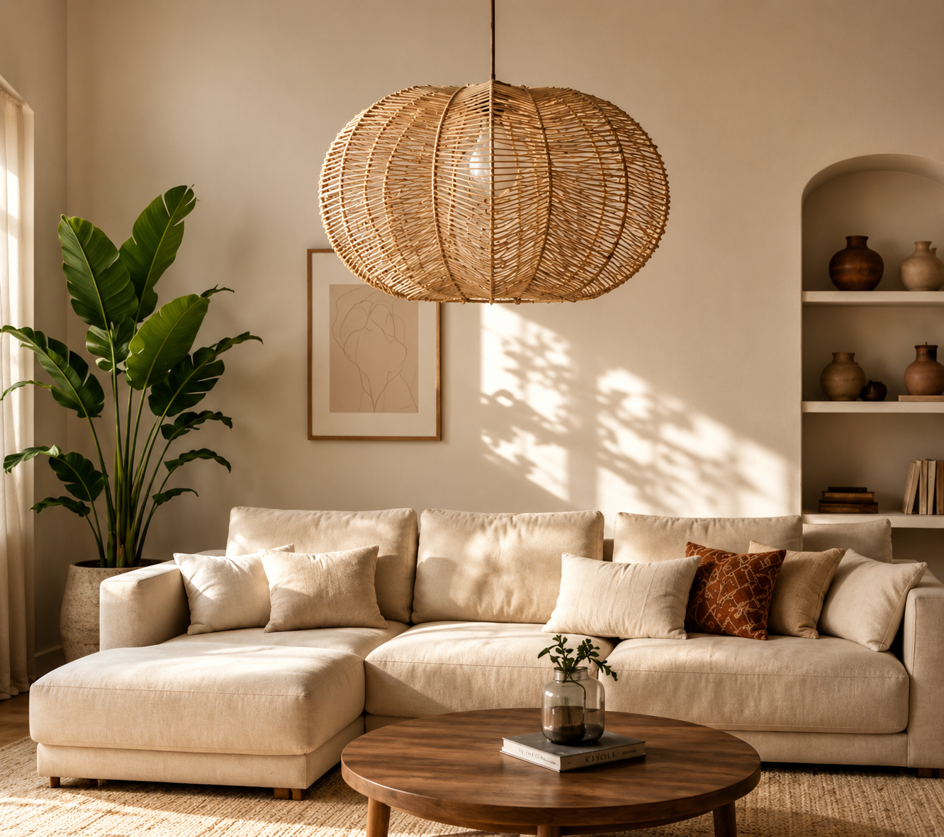 Artisan Woven Rattan Pendant Light