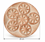 Sand Bloom Beige Pottery Wall Plate
