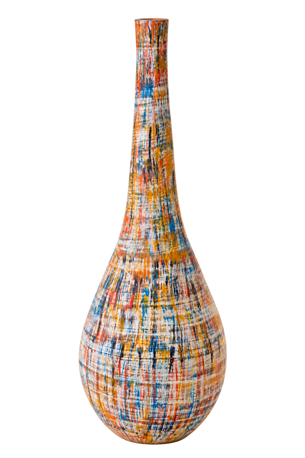 Chromatic Muse Floor Vase – Artistic Statement Elegance