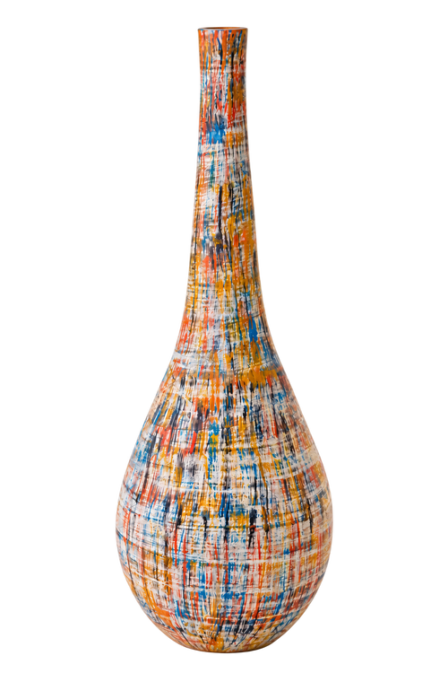 Chromatic Muse Floor Vase – Artistic Statement Elegance