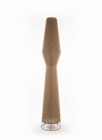 Totem Linen Column Floor Lamp: Boho Style