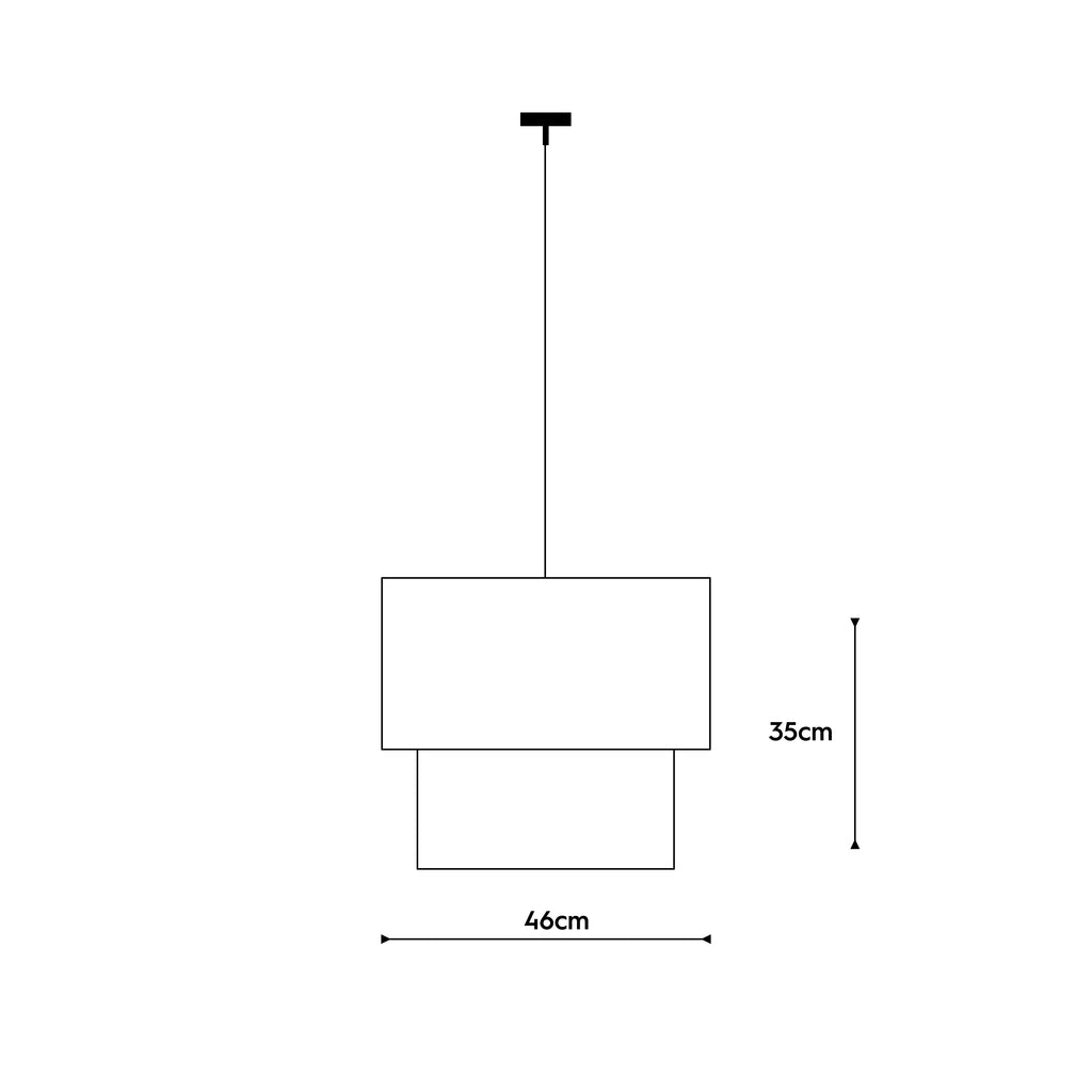 Layered Natural Jute Pendant Light: Double Boho Style Design