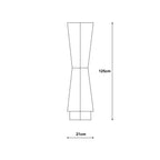 Biconical Boho Style Floor lamp - Off White