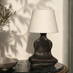 Obsidian Sculpt Pottery Table Lamp