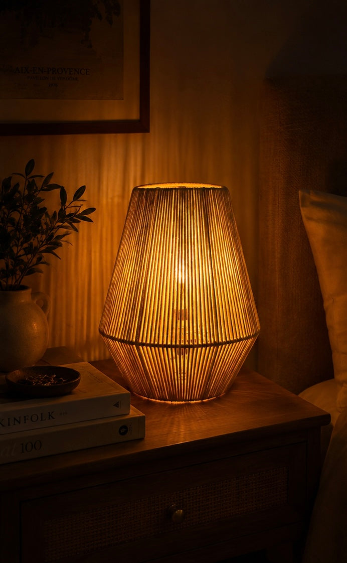 Pear Boho Style Lampshade - Beige