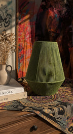 Pear Boho Style Lampshade - Green