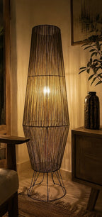 Pear Boho Style Floor Lamp - Green