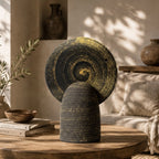 Eclipse Spiral Pottery Sculpture