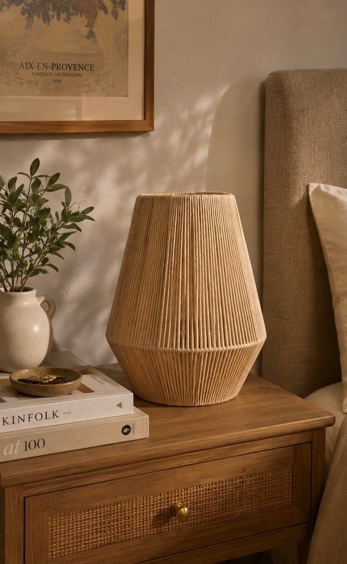 Pear Boho Style Lampshade - Beige