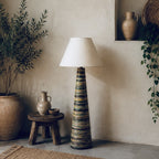 Sahara Strata Pottery Floor Lamp