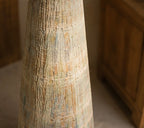 Ivory Canvas Pottery Floor Lamp