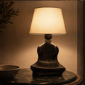 Obsidian Sculpt Pottery Table Lamp