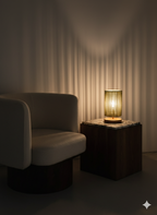 Honey Rope Table Lamp: Bright & Textured Accent