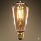 Vintage Amber LED Filament Bulb (ST64 Edison Style)