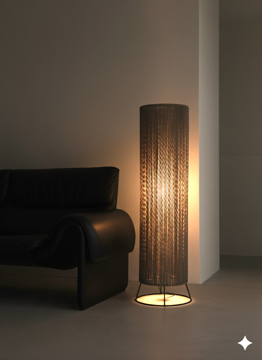Straight Boho Style Floor lamp