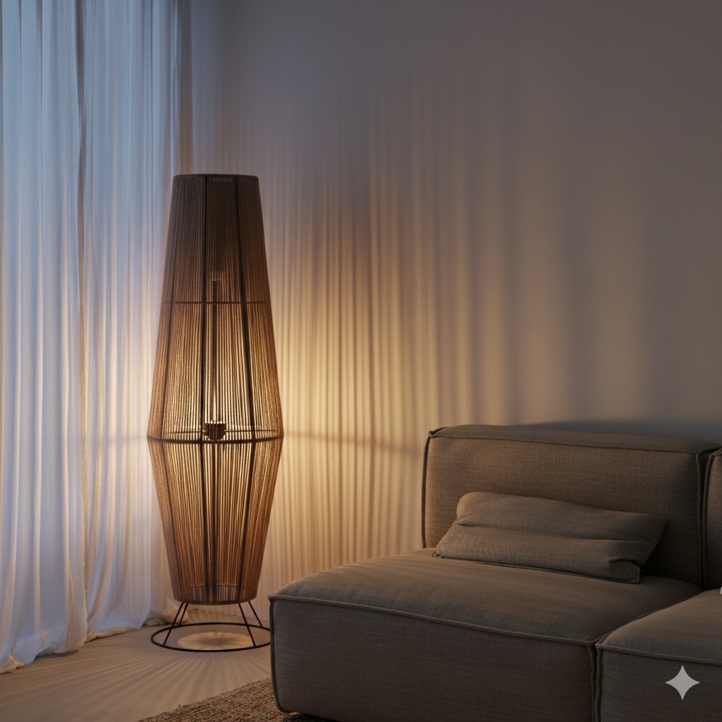 Pear Boho Style Floor Lamp