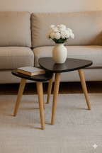 Kona Mid-Century Modern Nesting Coffee Tables – Set of 2