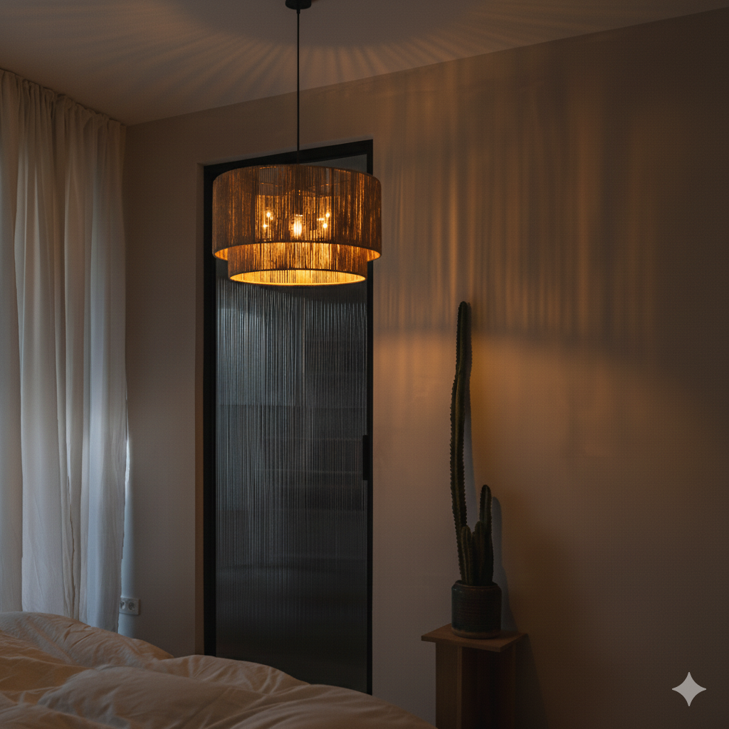 Double Boho Style pendant light