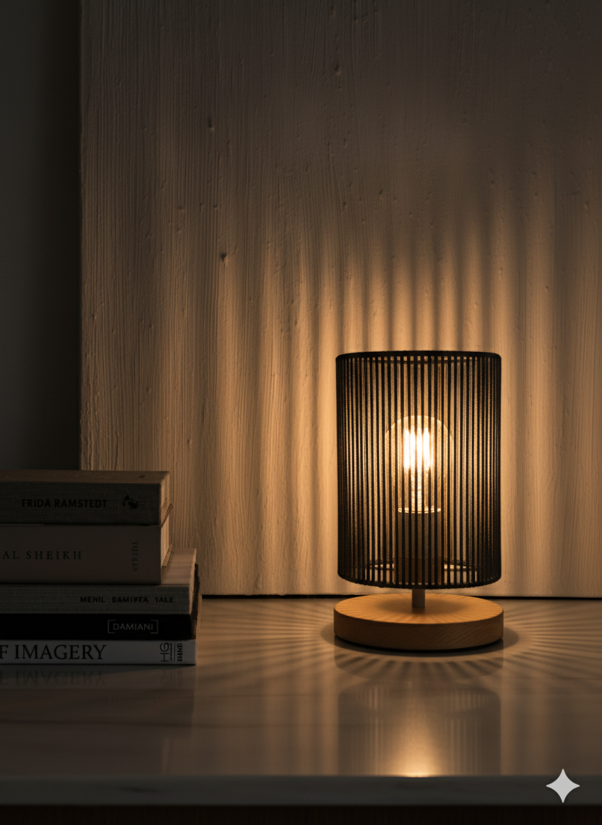 Woven Rope Table Lamp: Modern Coastal Accent