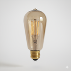 Vintage Amber LED Filament Bulb (ST64 Edison Style)