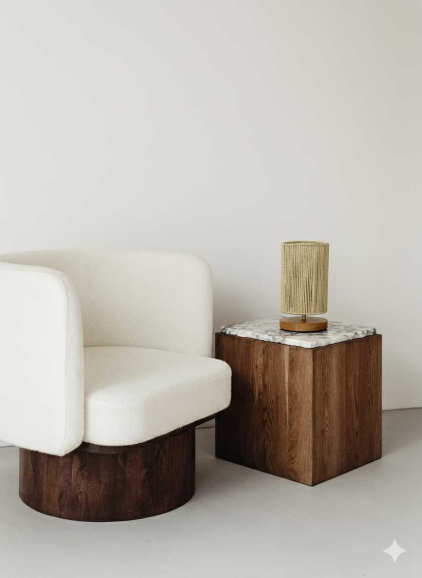 Honey Rope Table Lamp: Bright & Textured Accent