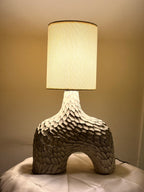 Arco Textured Pottery Table Lamp