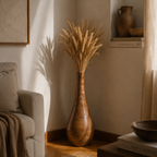 Tall Terracotta Floor Vase