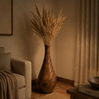 Tall Terracotta Floor Vase