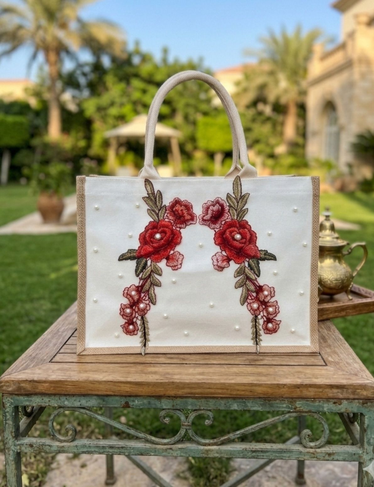 Scarlet Bloom Tote
