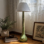 Verdant Sculptural Pottery Floor Lamp