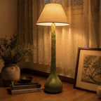 Verdant Sculptural Pottery Floor Lamp