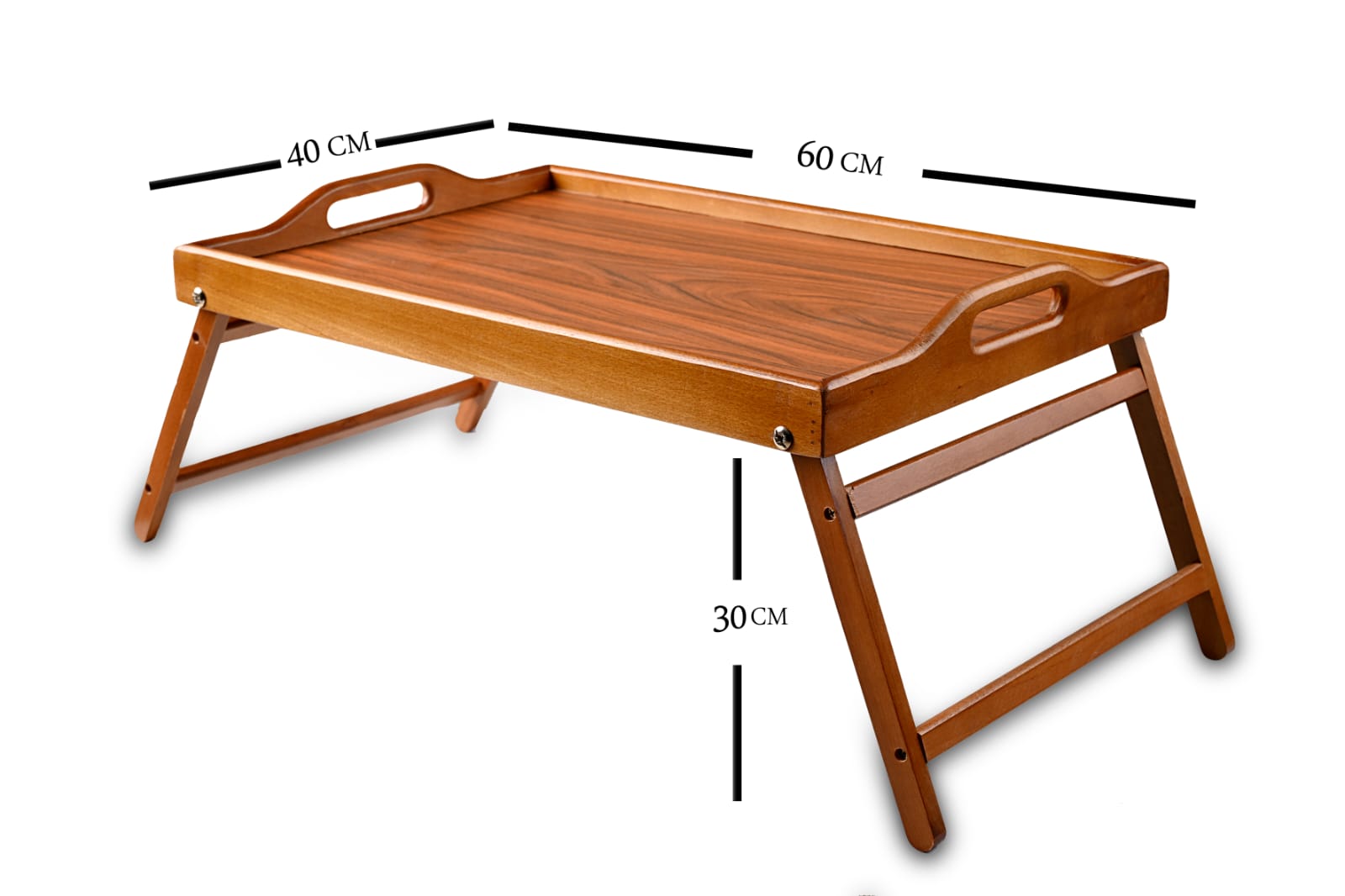 Folding Bed Tray – Wood Finish Edition