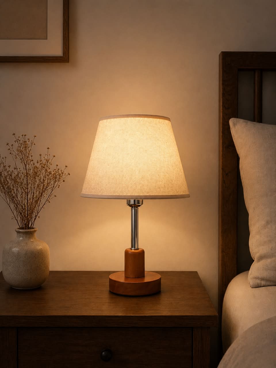 The Hearth Classic Linen Table Lamp