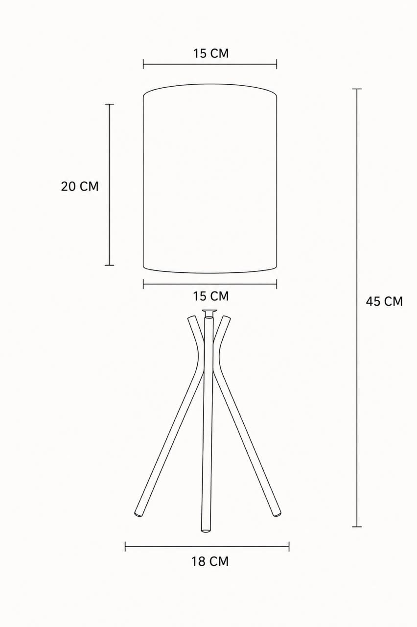 The Apex Tall Cylinder Table Lamp - Off White Base